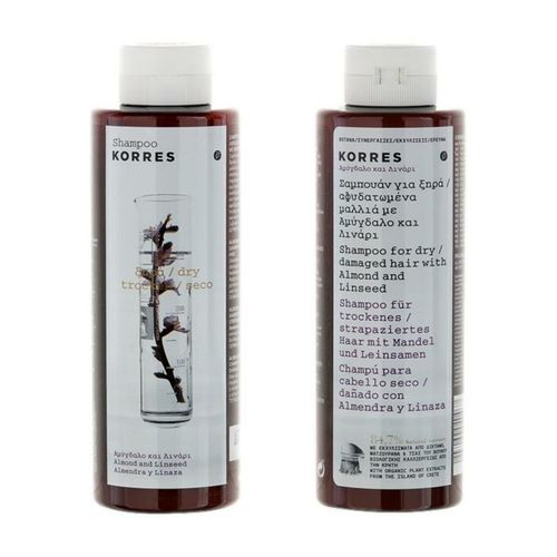 Korres, Almond & Linseed Shampoo 250 ml, 250 ml, KORRES