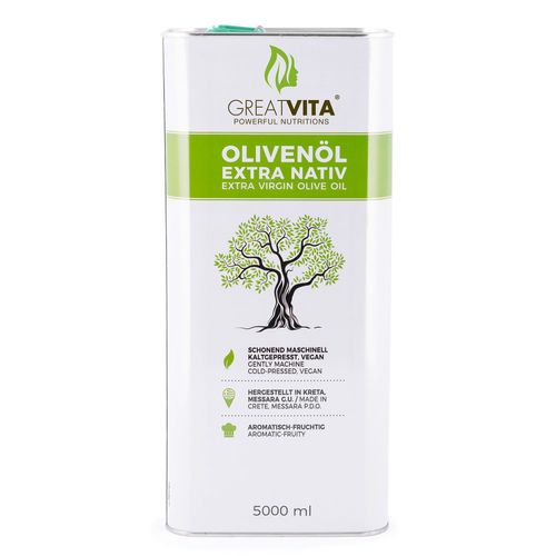 GreatVita Olivenöl Extra Nativ 5000 ml Öl, 5000 ml, GreatVita