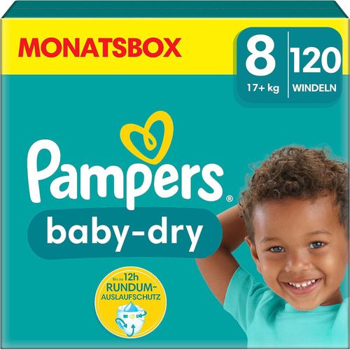 Pampers - Windeln 'Baby Dry Gr.8 Extra Large 17+kg' 120 St, 120 stk, Pampers