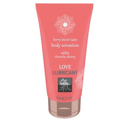 Love Gleitmittel essbar - Acerola-Kirsche 75 ml, 75 ml, Shiatsu