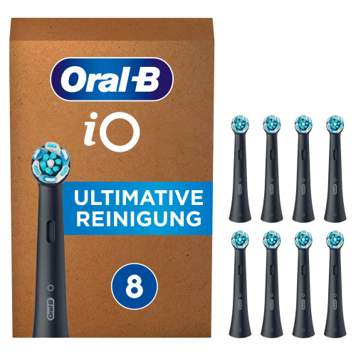 Oral-B iO Black Ultimative Reinigung Aufsteckbürsten 8 St Zahnbürste, 8 stk, Oral-B