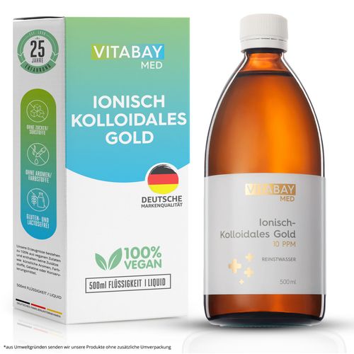 Vitabay Kolloidales Gold 10 PPM 500 ml, 500 ml, Vitabay