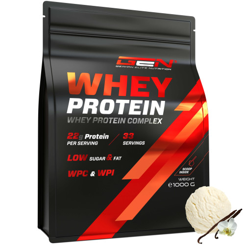 GEN Whey Protein Komplex - Vanilla Ice Cream 1000 g Pulver, 1000 g, German Elite Nutrition