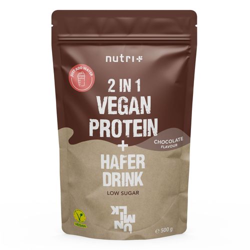 Unmilk nutri+ 2 in 1 Vegan Protein + Haferdrink 500 g Pulver, 500 g, Nutri+