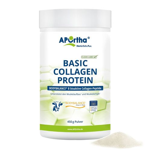 Aportha Basic Bodybalance B Rind Collag.-Drink Plv 450 g Pulver, 450 g, APOrtha