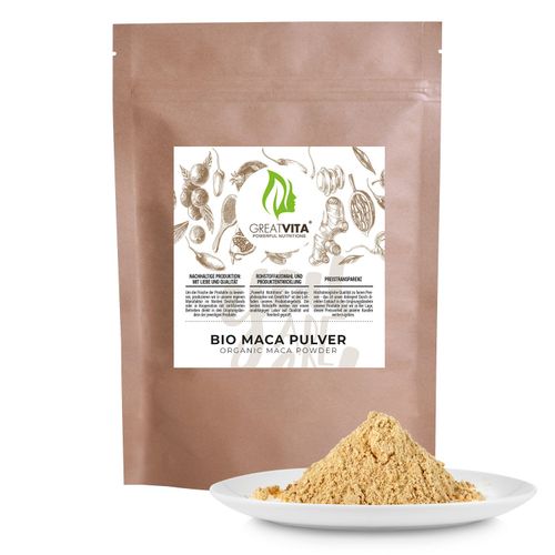 GreatVita Bio Maca Pulver 800 g, 800 g, GreatVita