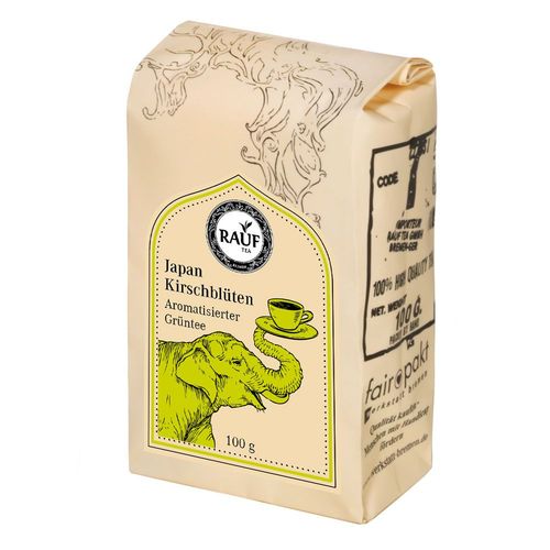 Rauf Tee aromatisierter Grüntee Japan Kirschblüte 0,1 kg, 0,1 kg, Rauf Tee