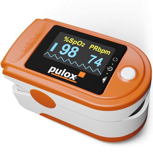 Pulox Po-200 Solo - Finger-Pulsoximeter Orange 1 St Gerät, 1 stk, pulox
