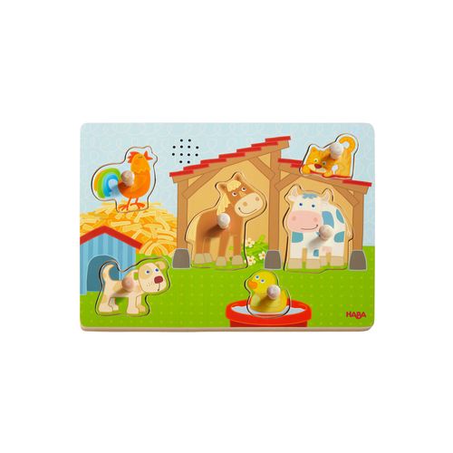Haba Puzzle Sound-Greifpuzzle Auf dem Land 1 St, 1 stk, HABA