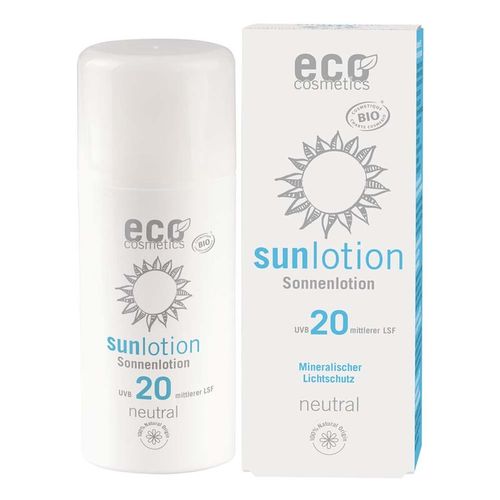 eco cosmetics Sonnenlotion Neutral LSF 20 ohne Parfum 100ml 100 ml, 100 ml, eco cosmetics
