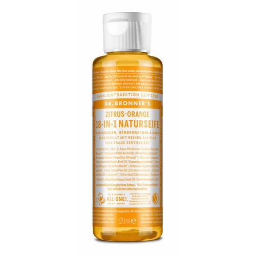 Dr. Bronner's Flüssigseife Zitrus Orange 120 ml, 120 ml, Dr. Bronner's