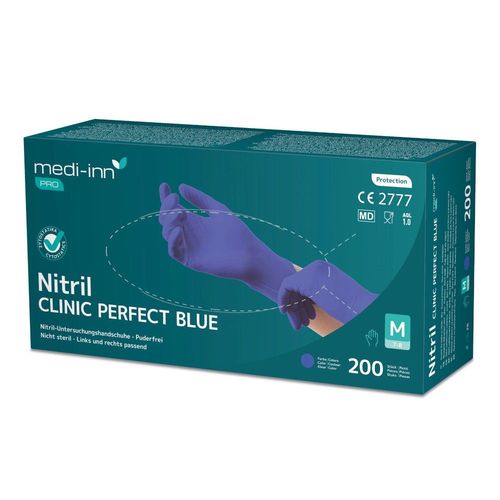 Medi-Inn Clinic Perfect Blue Nitril-Einmalhandschuhe 10x200 St, 2000 stk, Medi-Inn Medi-Inn Clinic Perfect Blue Nitril-Einmalhandschuhe 10x200 St, 2000 stk, Medi-Inn