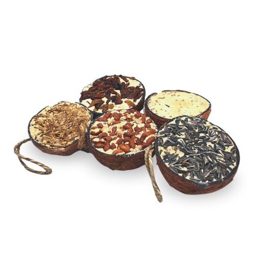 Lyra Pet® Halbe Kokosnuss gefüllt mit Topping 7,8 kg Futter, 7,8 kg, Lyra Pet
