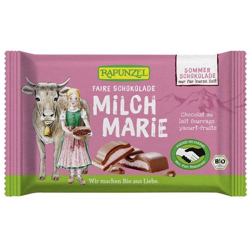 Rapunzel - Milch Marie Schokolade mit rote Beeren-Joghurt-F&uuml;llung 100 g, 100 g, RAPUNZEL