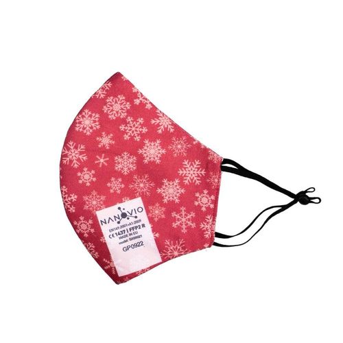 Nanovio Ffp2 Maske wiederverwendbar I Christmas Edition Nano aus Europa 1 St, 1 stk, Nanovio