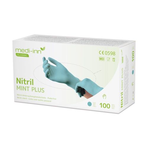 Medi-Inn Nitril Mint Plus Einmalhandschuhe 100 St Verband, 100 stk, Medi-Inn