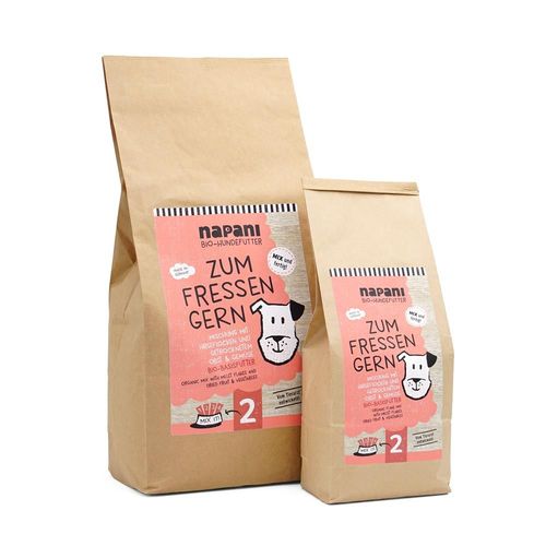napani Bio-Basisfutter 'Zum Fressen Gern' f&uuml;r Hunde 1 kg, 1 kg, Napani