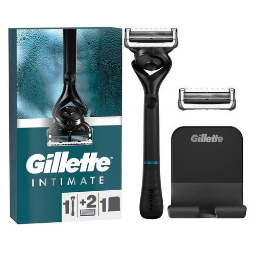 Gillette Intimate Rasierer für Männer, 1 Rasierer, 2 Ersatzklingen St, 1 stk, Gillette