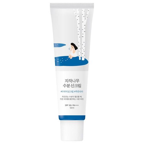 Round LAB Birch Juice Sunscreen SPF 50+ Face Cream 50 ml Tube, 50 ml, Round Lab