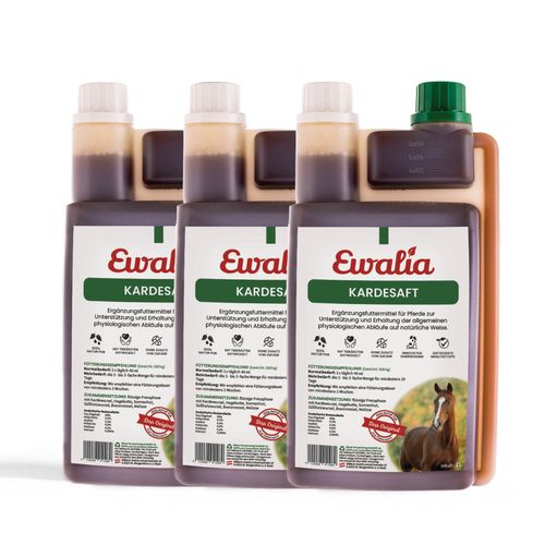Ewalia Kardesaft für Pferde Dreierpack 3x1 l, 3 l, Ewalia