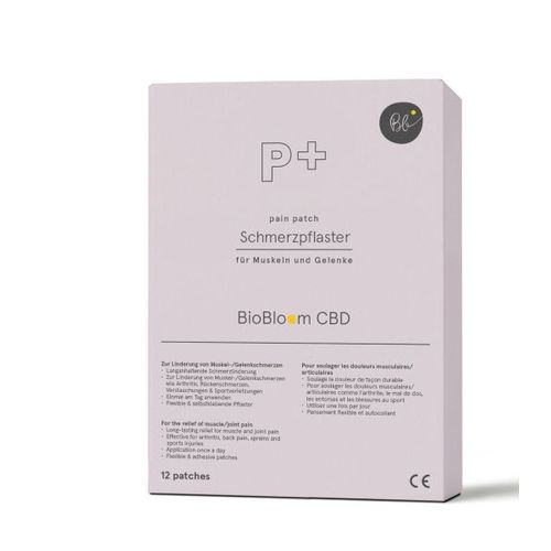 BioBloom Schmerzpflaster mit CBD - pain patch 12 St Pflaster, 12 stk, BioBloom