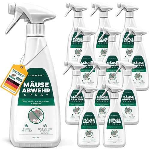 Silberkraft Mäuse-Abwehr-Spray 12x500 ml Spray, 6000 ml, Silberkraft