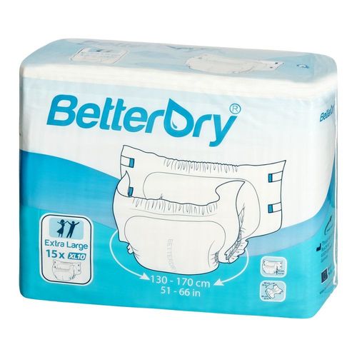 BetterDry Xl10 Windeln für Erwachsene 4x15 St, 60 stk, BetterDry