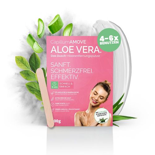 Arte Fiori - Capillum Amove Aloe Vera 300g Enthaarungscreme Pulver für Körper & Intimbereich 300 g, 300 g, ARTE FIORI®