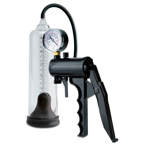 Penispumpe 'Max-Precision Power Pump' | Manometer mit Sicherheitsventil, Mess-Skala Pumpset! 1 St Pumpe, 1 stk, Pumpset!