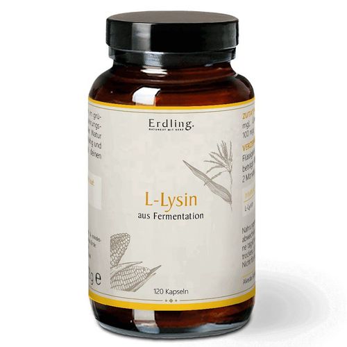 Erdling L-Lysin - Kapseln 120 St, 120 stk, Erdling.