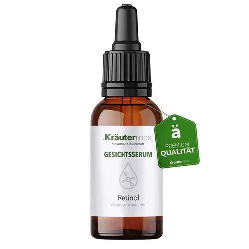 Gesichtsserum Retinol 30 ml Creme, 30 ml, Kräutermax – Naturheilmittel seit 1890