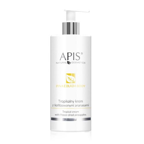 Apis Pina Colada Body, Tropical Creme mit gefriergetrockneten Ananas, Anti-Cellulite 500 ml, 500 ml, Apis Natural Cosmetics