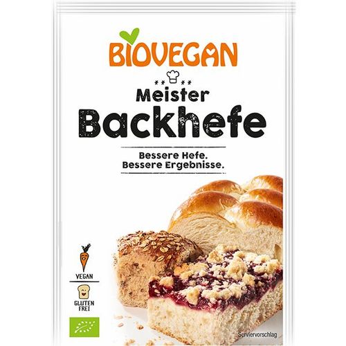 Biovegan - Meister Backhefe, für 500g Mehl 27 g, 27 g, Biovegan