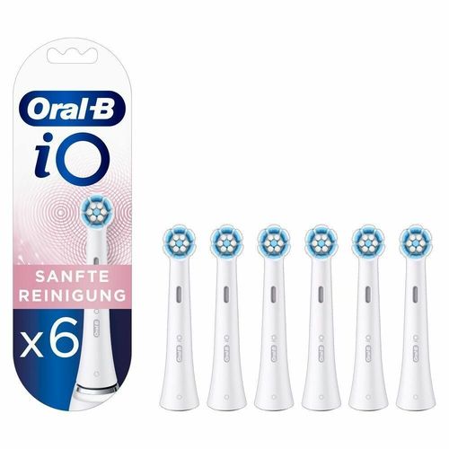 Oral-B iO Sanfte Reinigung Aufsteckbürsten 6 St, 6 stk, Oral-B