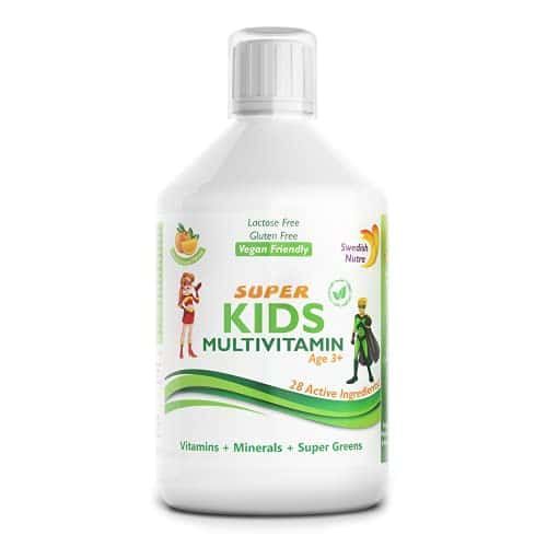 Swedish Nutra Super Kids Multivitamin 500 ml Flüssigkeit zum Einnehmen, 500 ml, Swedish Nutra