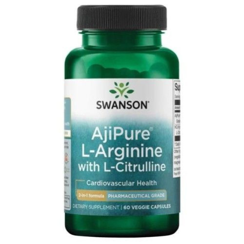 Swanson AjiPure L-Arginin mit L-Citrullin 60 St, 60 stk, Swanson