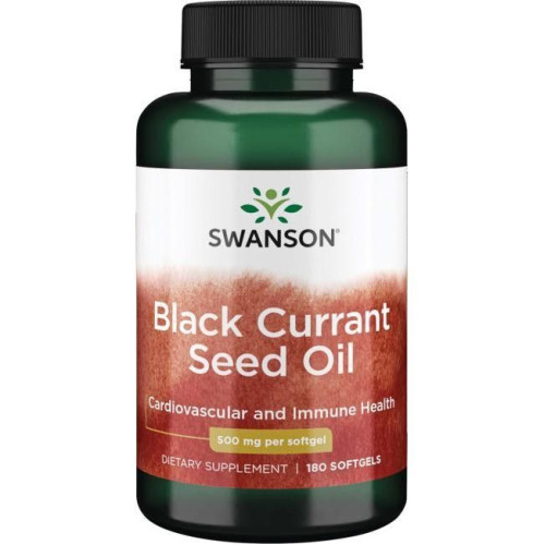 Swanson Schwarzes Johannisbeersamenöl 500 mg 180 St, 180 stk, Swanson