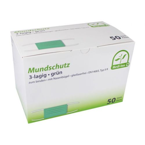 Medi-Inn Mundschutz Typ IIR 3-lagig 10x50 St Verband, 500 stk, Medi-Inn