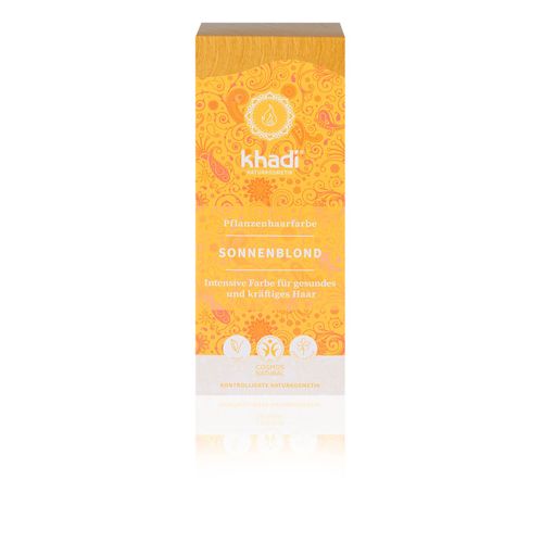 khadi Natural Cosmetics Pflanzenhaarfarbe Sonnenblond 100 g, 100 g, Khadi