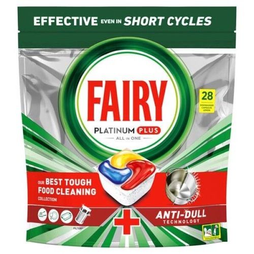Fairy Platinum Plus - Spülmaschinentabs All-In-One Zitrone 3x28 St, 84 stk, Fairy