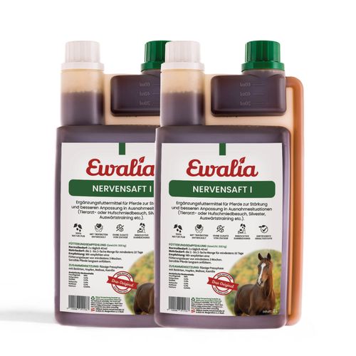 Ewalia Nervensaft I für Pferde Doppelpack 2x1 l, 2 l, Ewalia