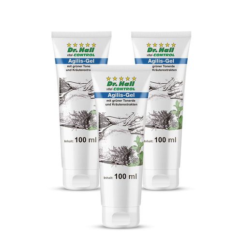 Dr. Hall Agilis-Gel, 3er Pack 3x100 ml Gel, 300 ml, Dr. Hall