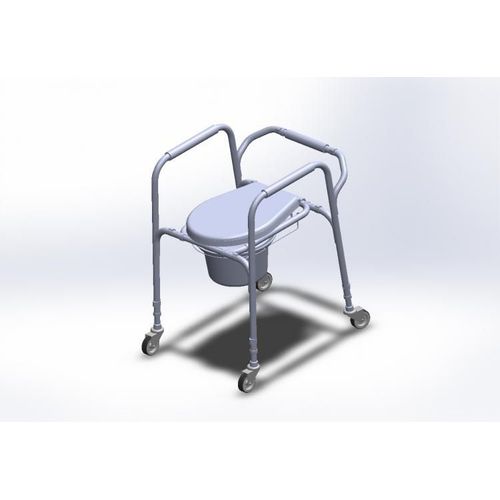 Antar Toilettenstuhl mit Rollen u .faltbar, max. Belastbarkeit: 150 kg, Gewicht: 3 kg 99 St, 99 stk, Antar