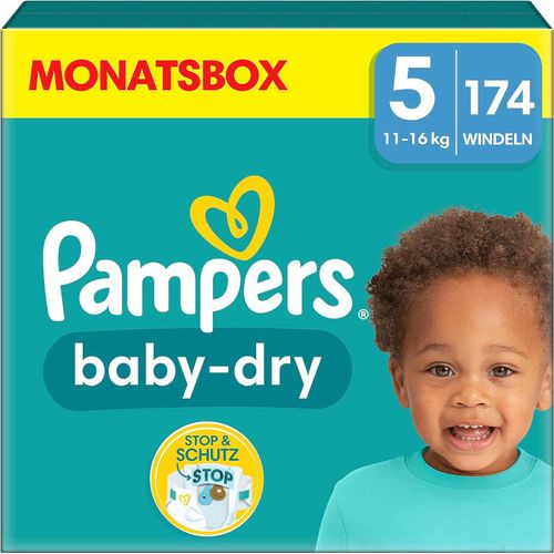 Pampers - Windeln 'Baby Dry Gr.5 Junior 11-16kg' 174 St, 174 stk, Pampers