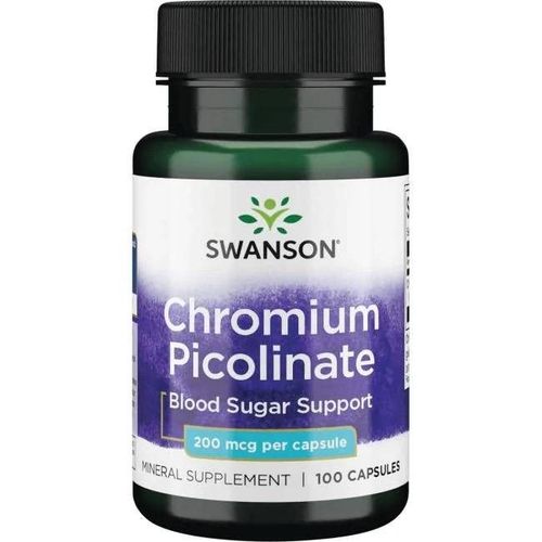 Swanson Chrompicolinat 200 mcg 100 St, 100 stk, Swanson