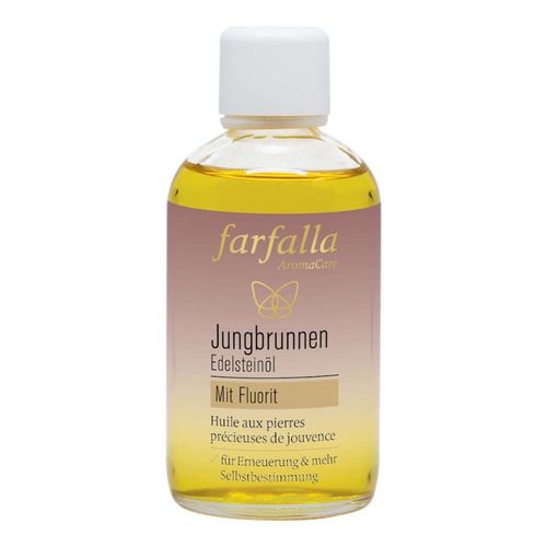 Farfalla - Edelsteinöl - Jungbrunnen mit Fluorit 100ml Körperöl, 100 ml, Farfalla