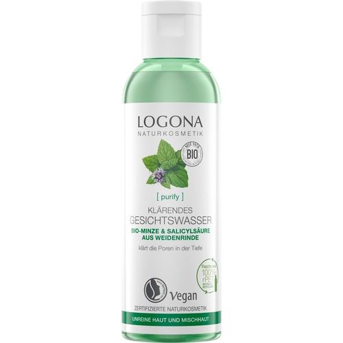 Logona - Purify Kl&auml;rendes Bio-Minze & Salicyls&auml;ure aus der Weidenrinde Gesichtswasser 125 ml, 125 ml, LOGONA