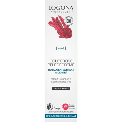 Logona - Med Couperose Pflegecreme Rotalgenextrakt SILIDINE&reg; Gesichtscreme 30 ml, 30 ml, LOGONA