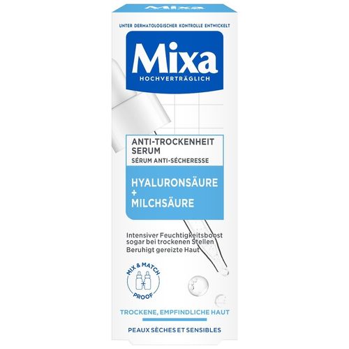 Mixa - Hyalorons&auml;ure + Milchs&auml;ure Feuchtigkeitsserum 30 ml, 30 ml, Mixa