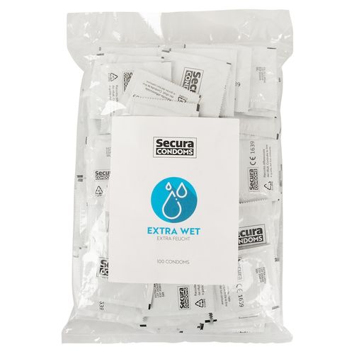 Secura - Kondome Extra Wet 100 ct, 100 stk, Secura